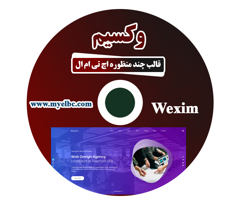 قالب اچ تی ام ال چند منظوره شخصی وکسیم – Wexim نسخه اصلی